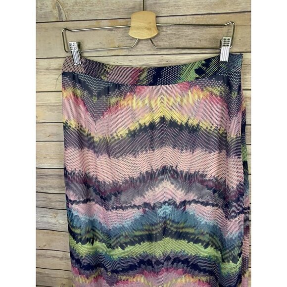 Olive And Oak Womens Large Maxi Skirt Sheer Side - Picture 3 of 11